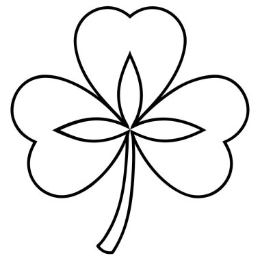 Mistik Yonca Yaprak Vektörü İllüstrasyonu