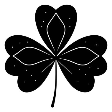 Mystical Clover Leaf Vector Illustration clipart