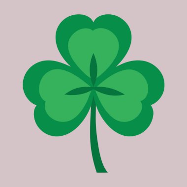 Mistik Yonca Yaprak Vektörü İllüstrasyonu