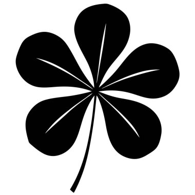 St. Patrick Günü için Basit Yonca Yaprak Yonca Tasarımı