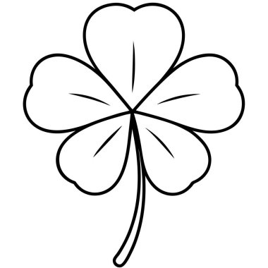 St. Patrick Günü için Basit Yonca Yaprak Yonca Tasarımı