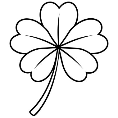 St. Patrick Günü için Basit Yonca Yaprak Yonca Tasarımı