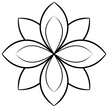 Basit yaprak yoncası doğal grafik tasarımı