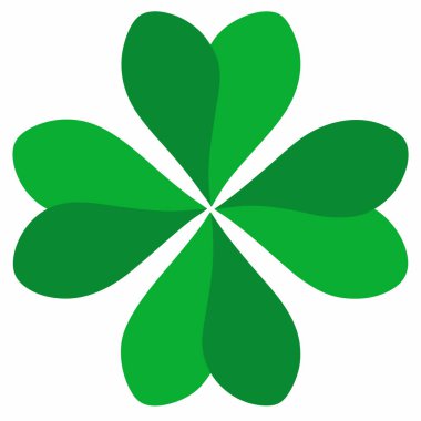 Basit yaprak yoncası doğal grafik tasarımı