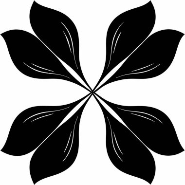 Basit yaprak yoncası doğal grafik tasarımı