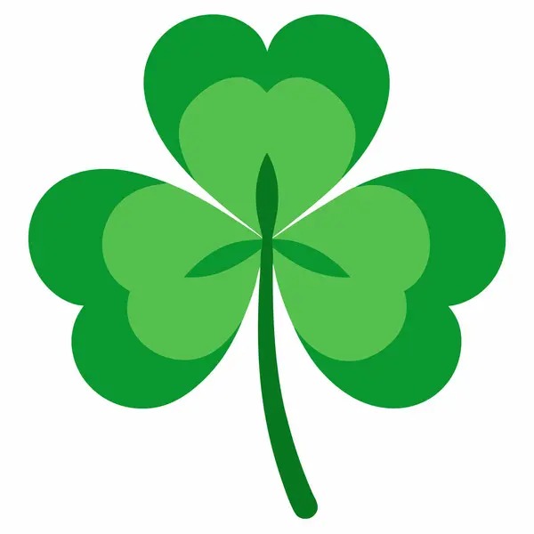 St. Patrick Günü için Basit Yonca Yaprak Yonca Tasarımı