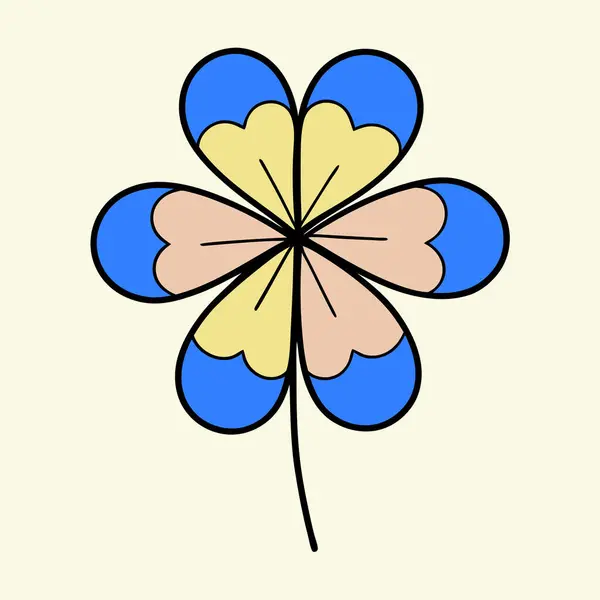 St. Patrick Günü için Basit Yonca Yaprak Yonca Tasarımı