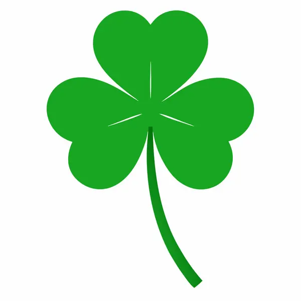 St. Patrick Günü için Basit Yonca Yaprak Yonca Tasarımı