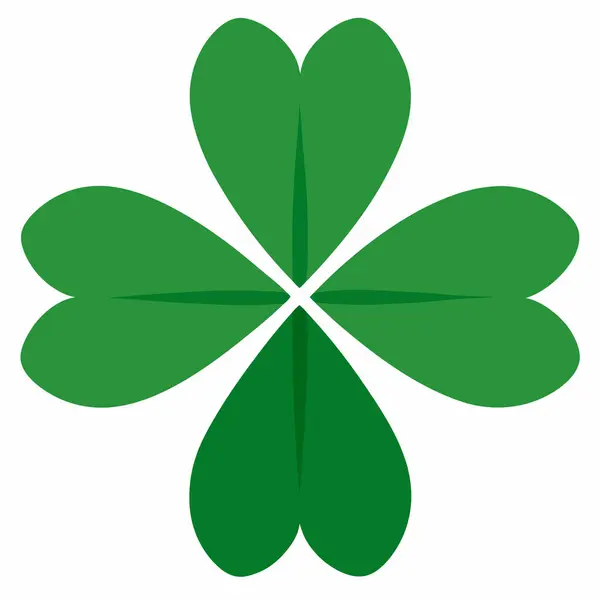 Basit yaprak yoncası doğal grafik tasarımı