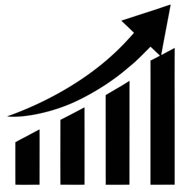 İş Başarı için Büyüme Oku Simgesi Vektör Sanat İllüstrasyon Tasarımı