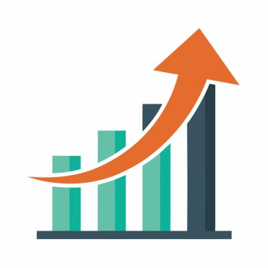 İş Başarı için Büyüme Oku Simgesi Vektör Sanat İllüstrasyon Tasarımı