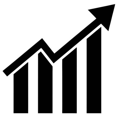 İş Başarı için Büyüme Oku Simgesi Vektör Sanat İllüstrasyon Tasarımı