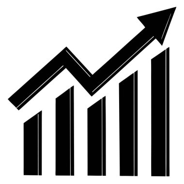 İş Başarı için Büyüme Oku Simgesi Vektör Sanat İllüstrasyon Tasarımı