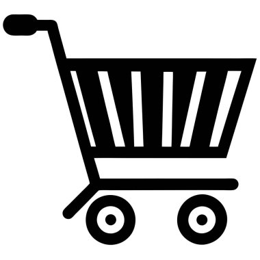 Çevrimiçi Alışveriş Aracı Simgesi Vektör Sanat İllüstrasyonu Tasarımı