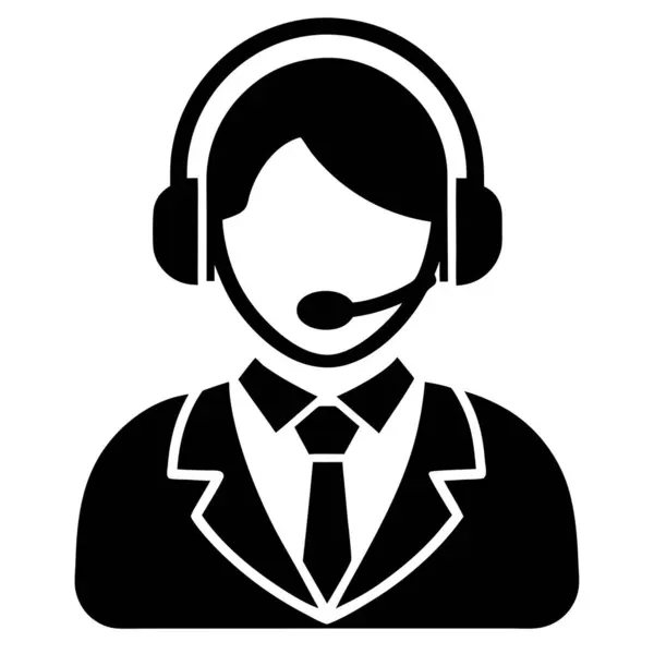 Müşteri Desteği Simge Vektör Sanat İllüstrasyonu İş ve İletişim Tasarımı