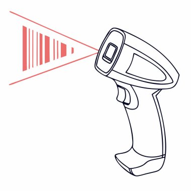 Barkod Resimli Barkod Tarayıcı Simgesi