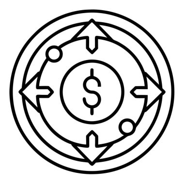 Para Birimi Simgesi Vektör Sanatı