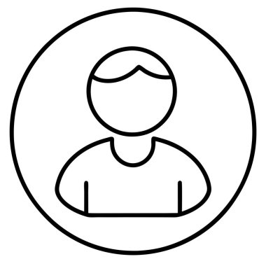 Kişisel Profil veya Giriş Sistemi için Kullanıcı Hesabı Simgesi Tasarım Vektörü İllüstrasyonu