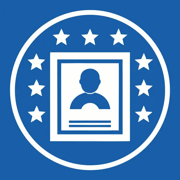 Kişisel Profil veya Giriş Sistemi için Kullanıcı Hesabı Simgesi Tasarım Vektörü İllüstrasyonu