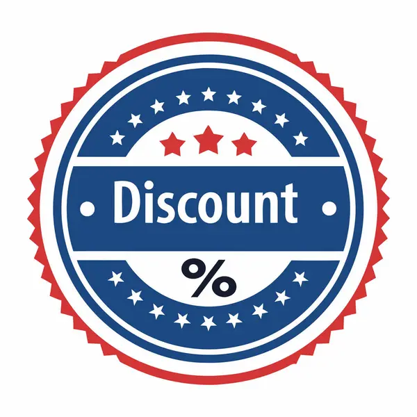 Yüzde işaretli indirim rozeti simgesi