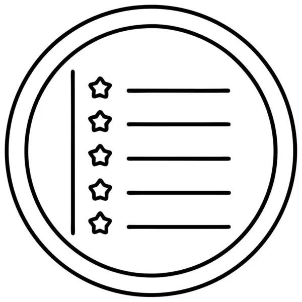 Tarz Siyah ve Beyaz Liste İllüstrasyonu