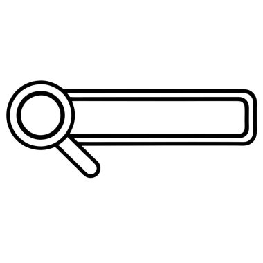 Web ve Uygulama Arayüzü için Arama Çubuğu Vektör İllüstrasyon Tasarımı