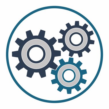 Yapay zeka, teknoloji ve otomasyon tasarımları için makine öğrenme ikonası vektör ilülasyonu