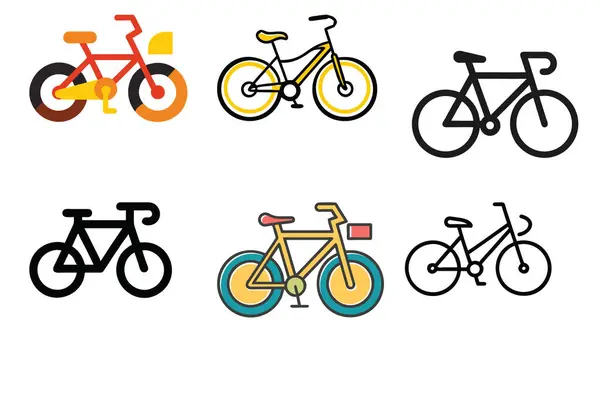 Bisiklet Simgesi Vektör Sanat İllüstrasyonu Resim Paketi Ayarları