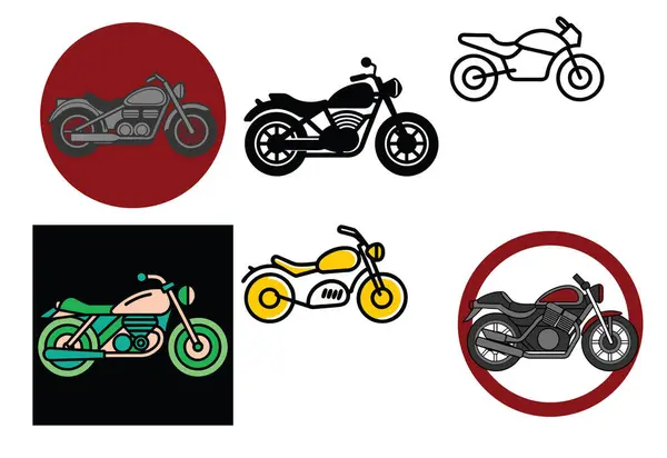 Ticari ve Kişisel Kullanım için Motosiklet Simgesi Vektör Sanat Resimleri Paket Resim Ayarları
