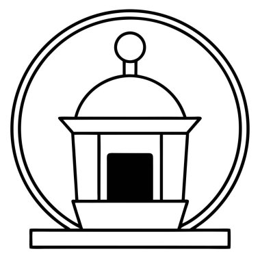 Cafe Sembol Vektör Sanat İllüstrasyon Tasarımı - Kahve Dükkanı Simgesi, İçecek Logosu