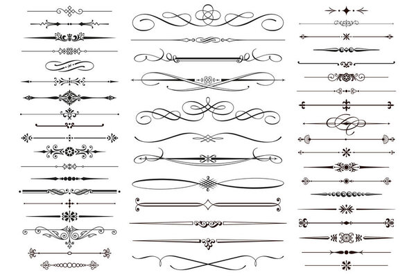 vector divider page decoration design elements