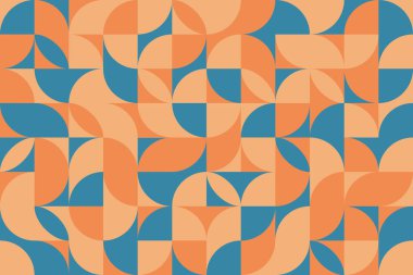 Retro geometrik Dikişsiz desen