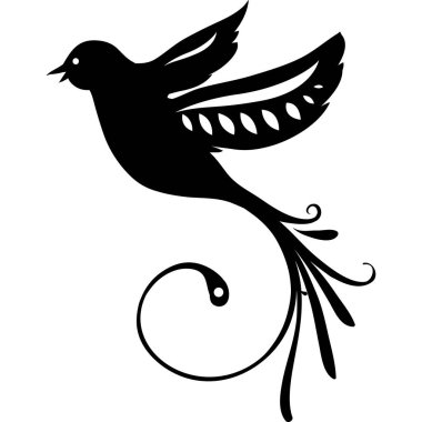 Kara Kuşlar Vektörü ve illüstrasyon