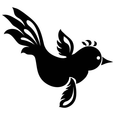 Kara Kuşlar Vektörü ve illüstrasyon