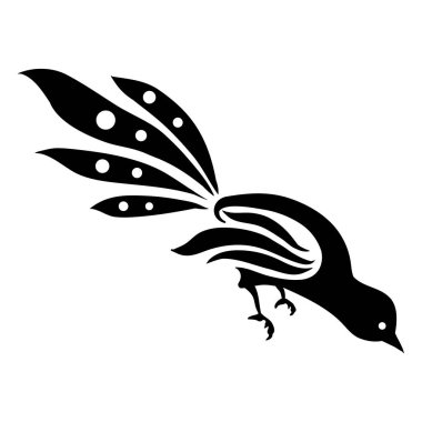 Kara Kuşlar Vektörü ve illüstrasyon