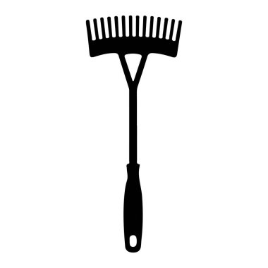 Garden rake icon. Simple illustration of garden rake vector icon for web