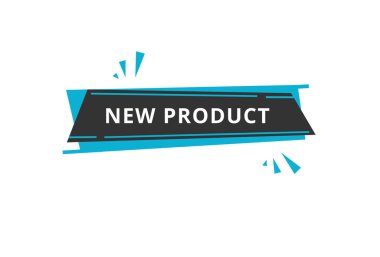 Yeni ürün ya da rozet düz tasarım. Pazarlama için tasarım