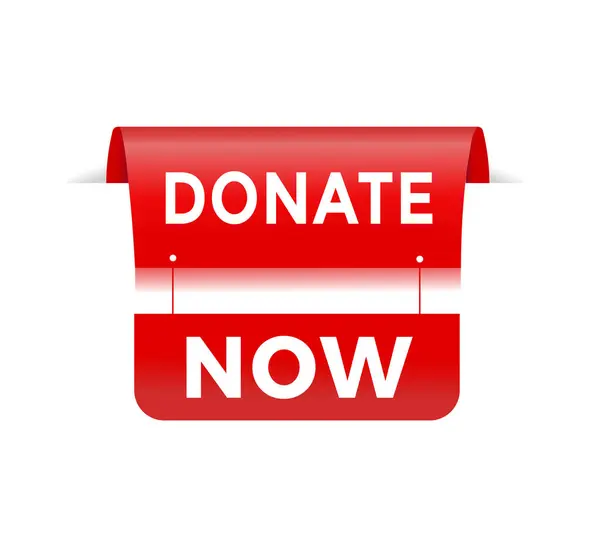 Bağışlayın - Reklam için Banner etiketi vektör tasarım şablonu