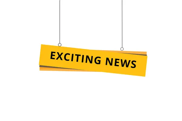 İş için heyecan verici haber afişi asma biçimi vektörü.