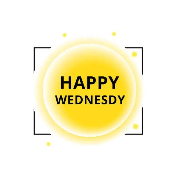 Mutlu çarşamba afişleri modern tarz balon ikonu. vektör ögesi