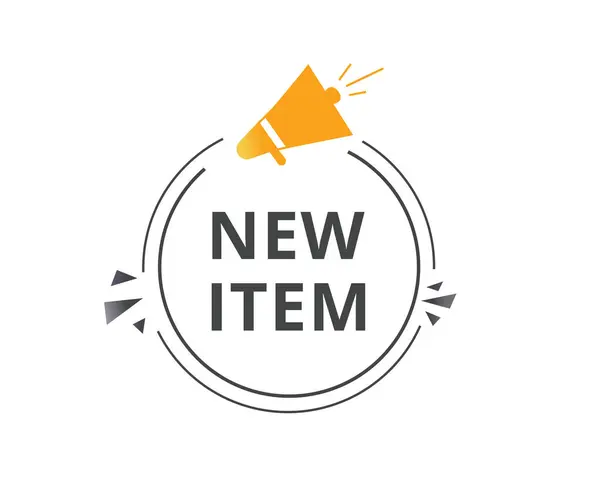Yeni etiket simgesi konuşma baloncuğu modern ögesi. Vektör izole şablonu