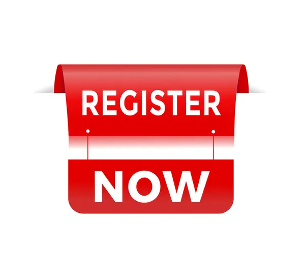 Şimdi kaydet - Banner etiketi vektör tasarım şablonu.