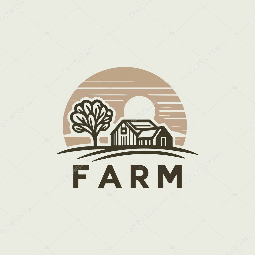 Minimal Farm Logo Design