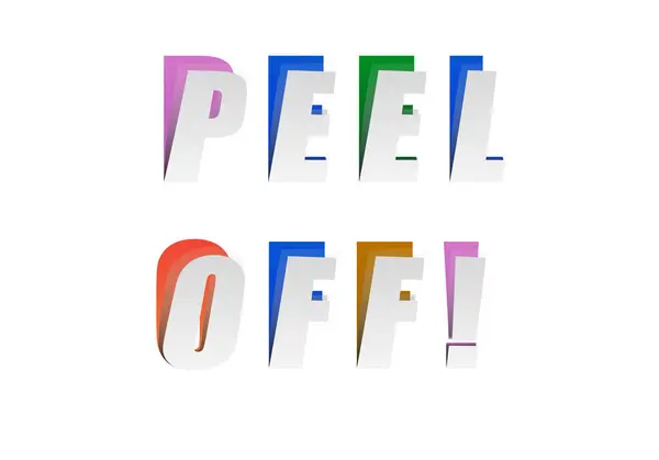 Renkli mesaj efekti. Metin etkisi vektörü.