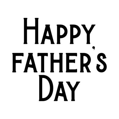 Mutlu babalar günü tipografi vektör tasarımı.