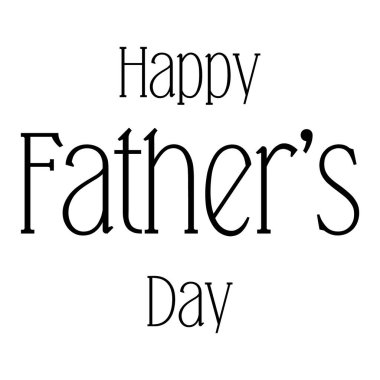 Mutlu babalar günü tipografi vektör tasarımı.