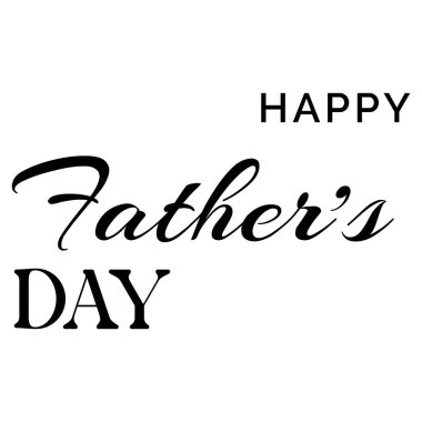 Mutlu babalar günü tipografi vektör tasarımı.