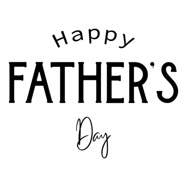Mutlu babalar günü tipografi vektör tasarımı.