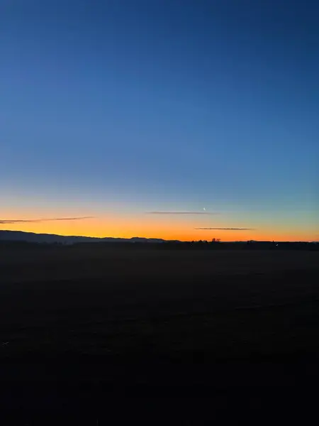 Oregon 'da Güzel Kış Gündoğumu, Dağ Manzarası