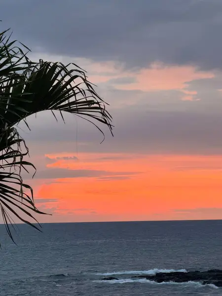 Tropik Günbatımı ve güzel bir manzara